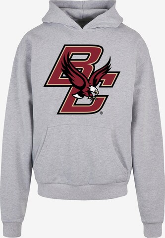 Merchcode Sweatshirt 'Boston College - Eagles' in Grijs: voorkant