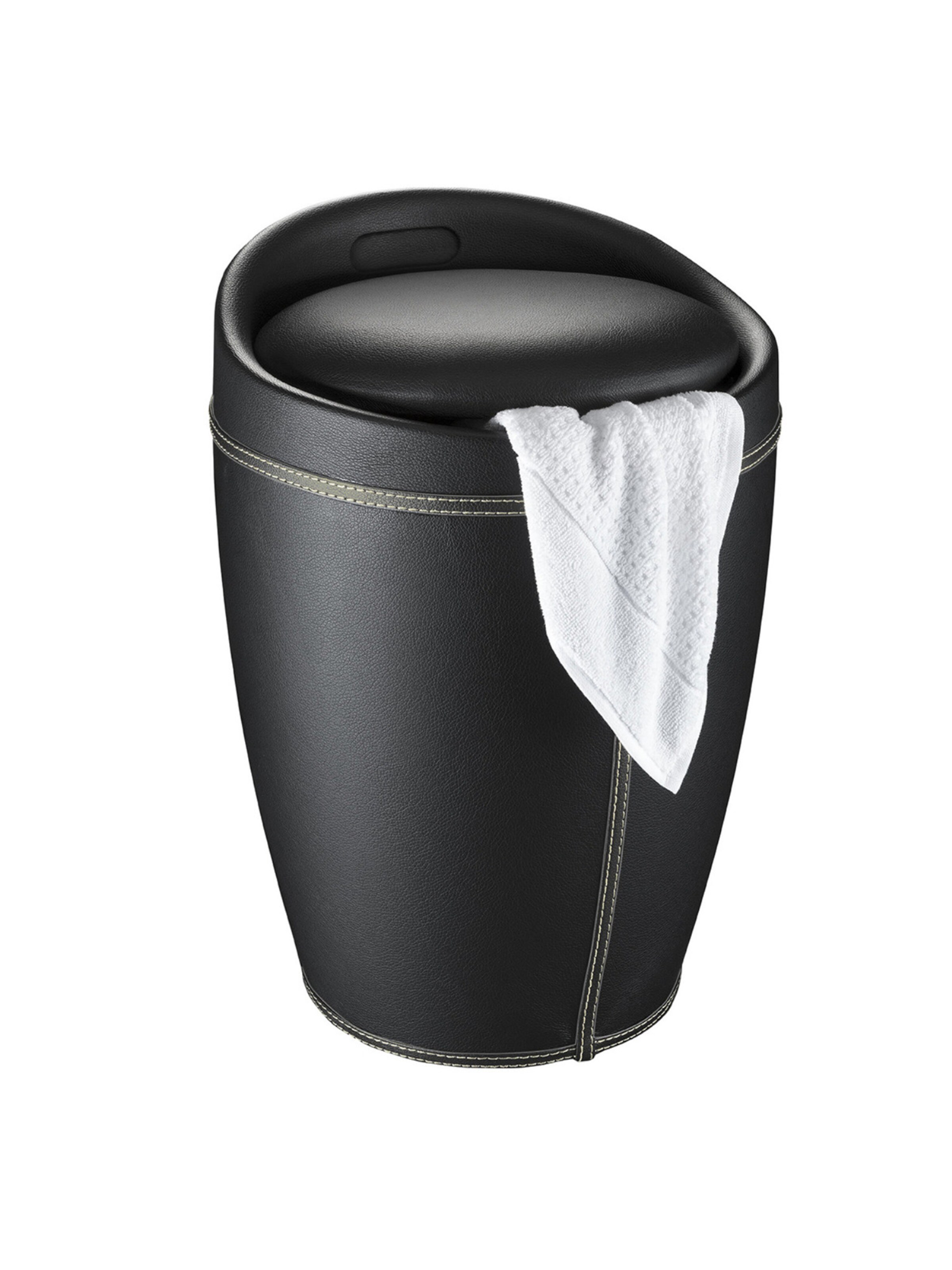 Wenko Hocker 'Candy' in Schwarz: Vorderseite