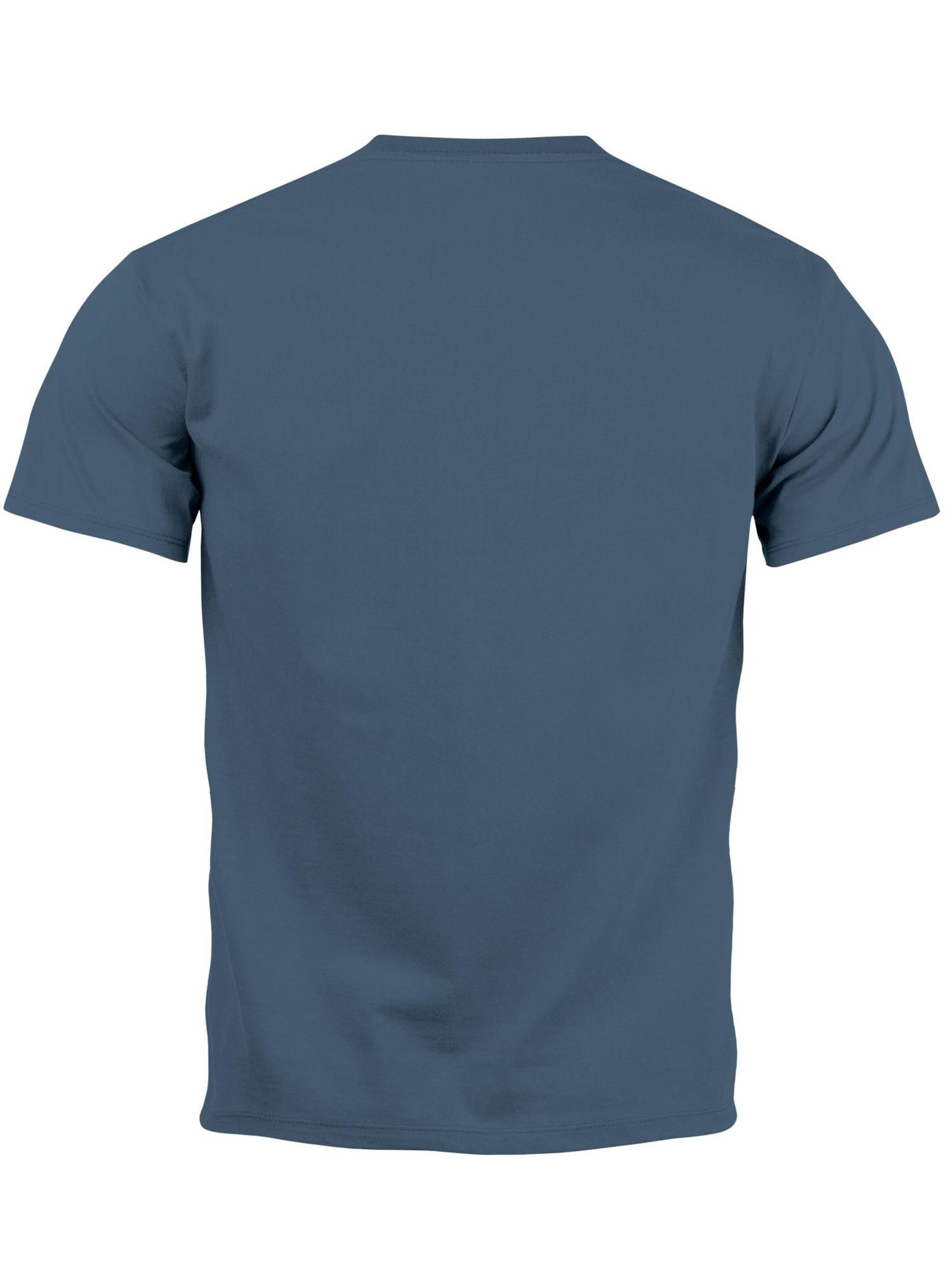 Neverless Shirt 'Destination unknown'‌ in Blau