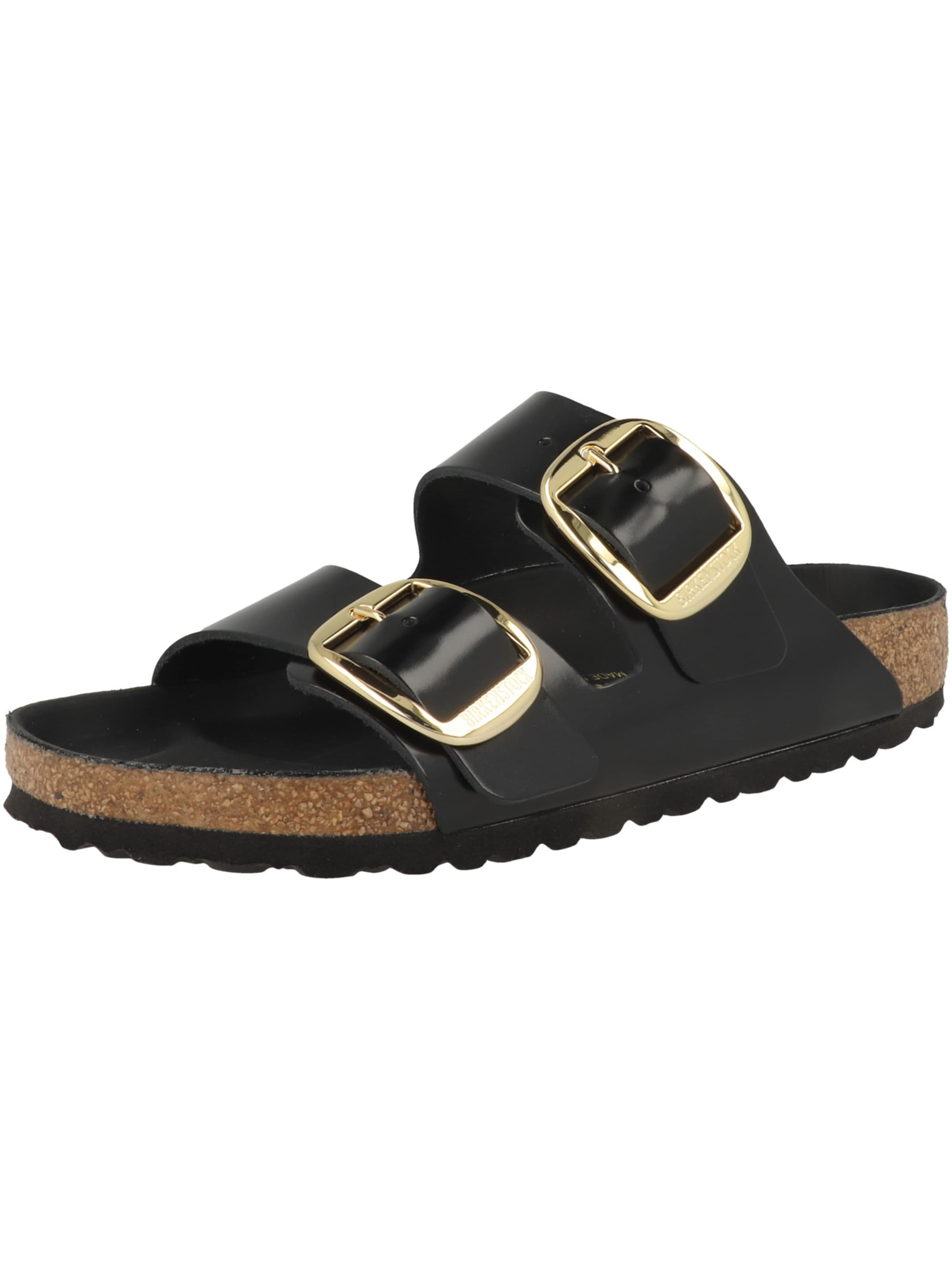 Zoccoletto 'Arizona' di BIRKENSTOCK in nero: frontale
