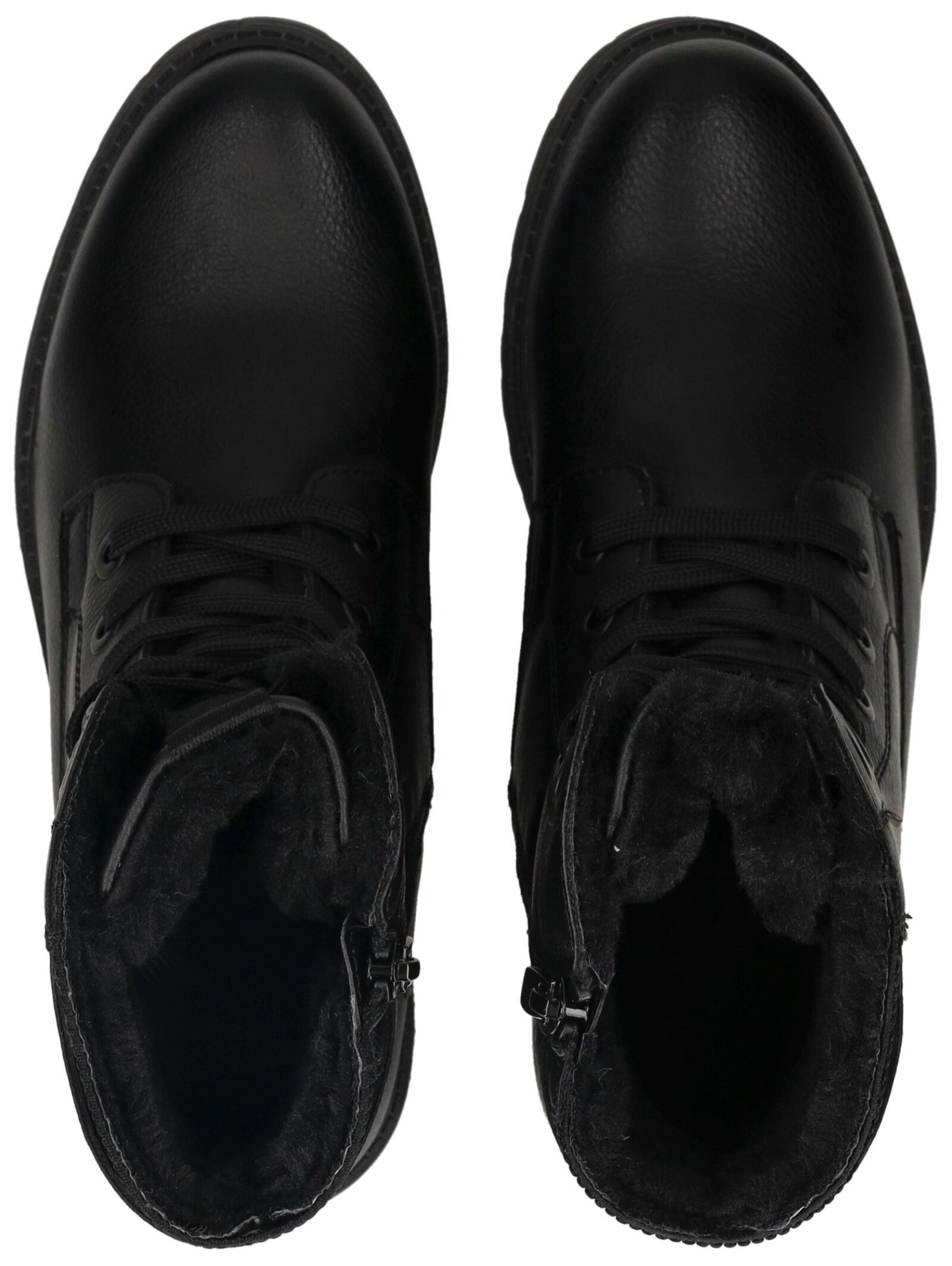 TOM TAILOR Veterlaarsjes in Zwart