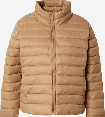 ONLY Carmakoma Přechodná bunda 'CARTAHOE' – hnědá: přední strana