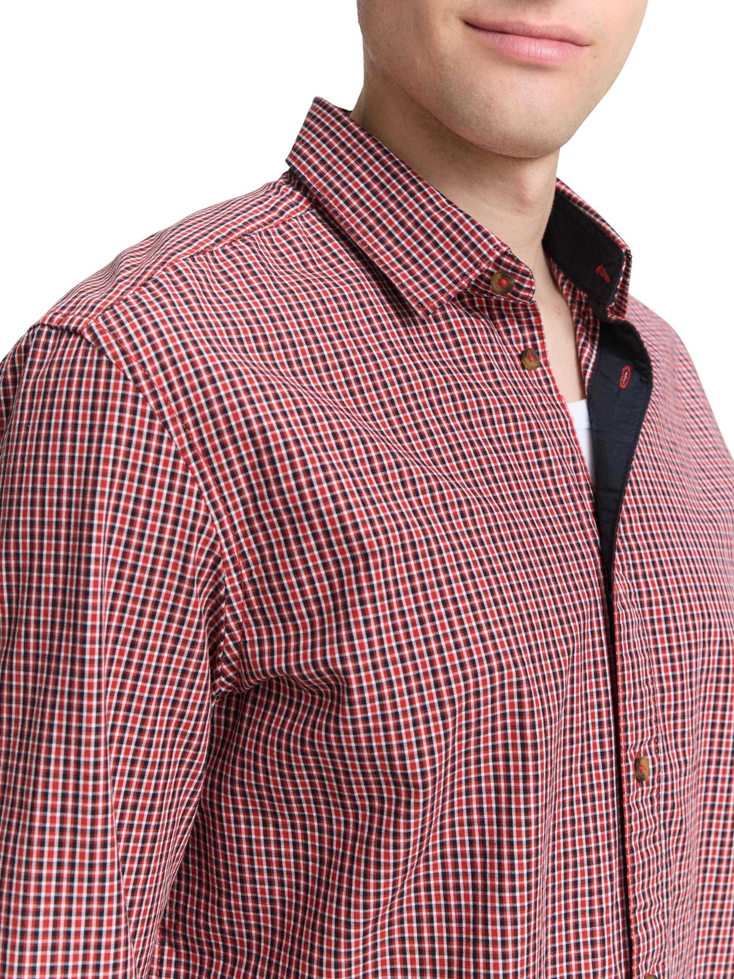 TOM TAILOR - Ajuste regular Camisa en rojo