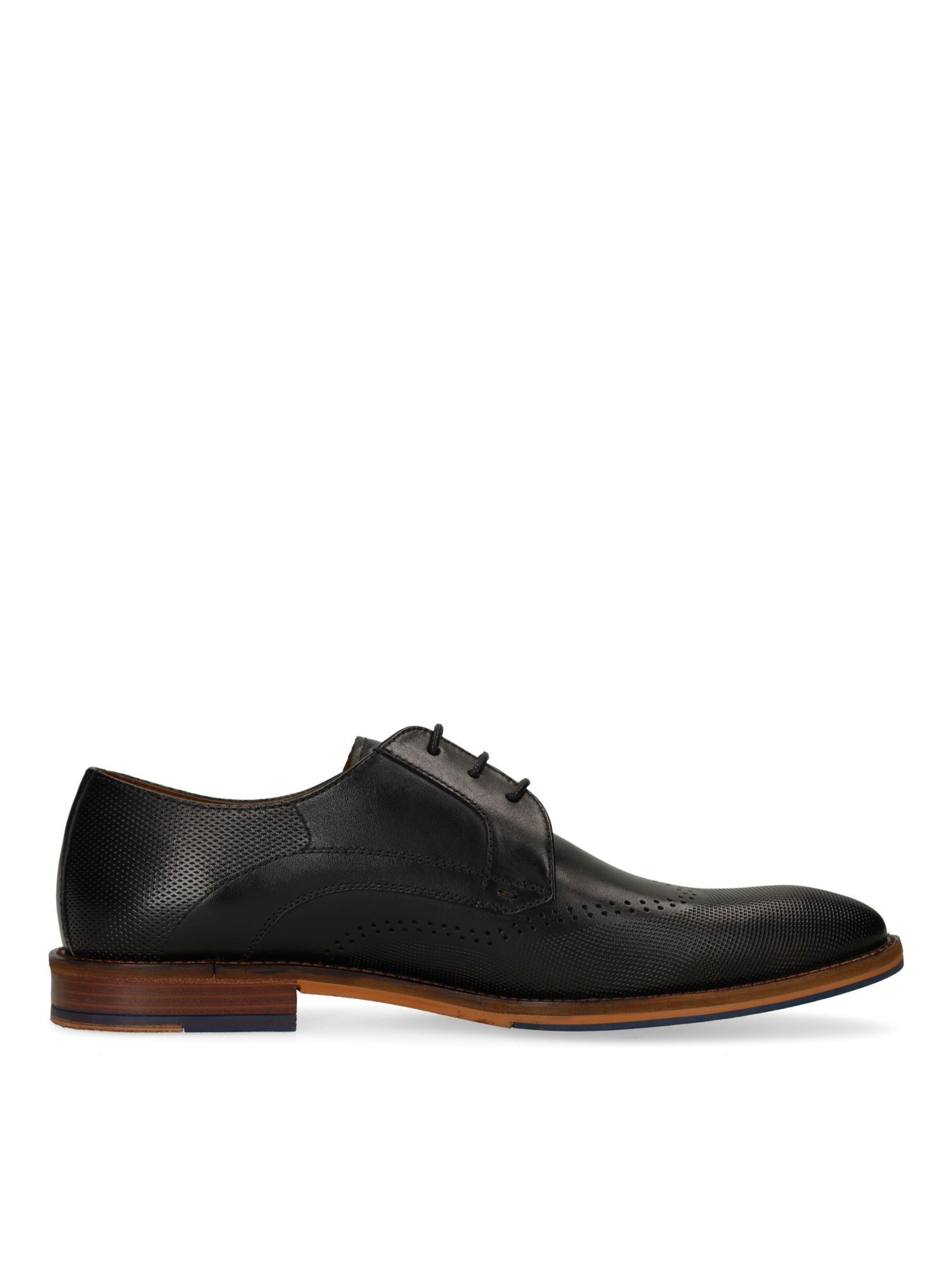 MANFIELD Schnürschuh in Schwarz
