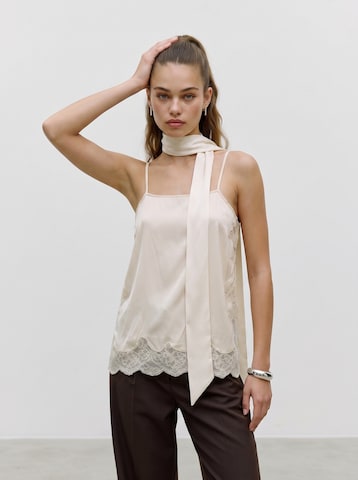 VERO MODA Top 'VMQUINN' in Beige: front