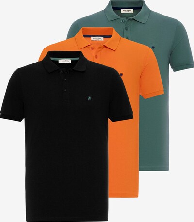 Maglietta Anou Anou di colore verde / arancione / nero, Visualizzazione prodotti