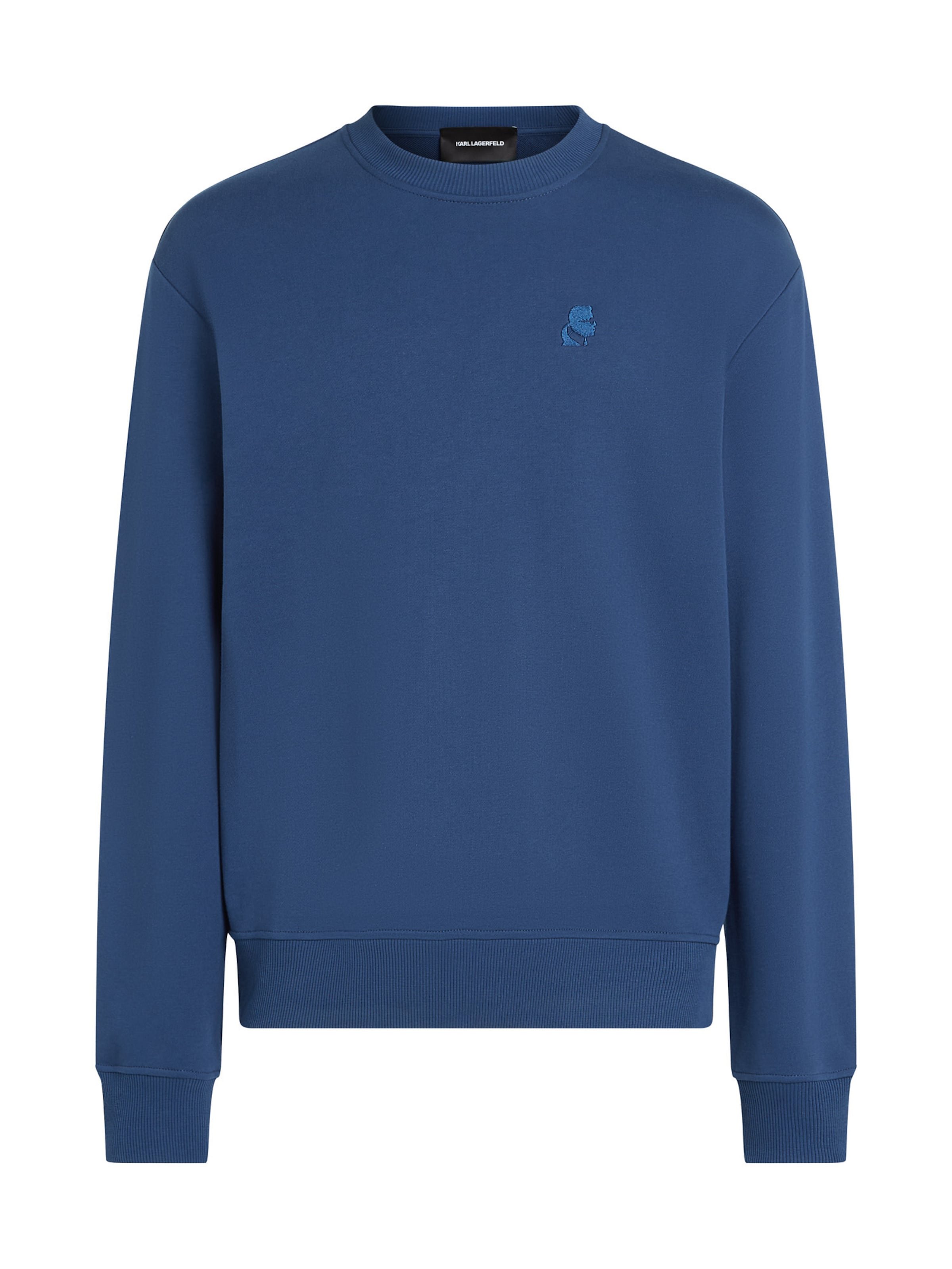 Bluză de molton 'Kameo' de la Karl Lagerfeld pe albastru: față
