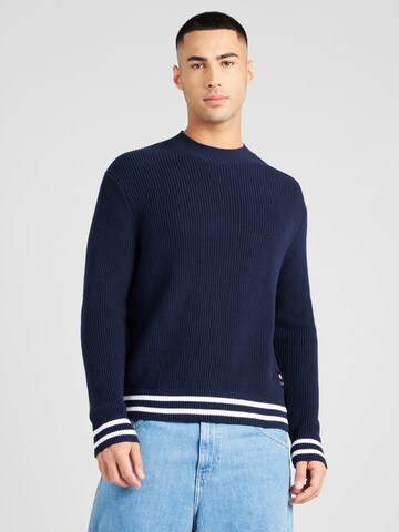 Pull-over Tommy Jeans en bleu : devant