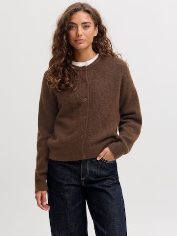 JJXX Gebreid vest 'JXMatilda' in Bruin: voorkant