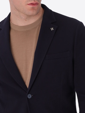Distretto12 Regular fit Business-colbert 'Clay' in Blauw