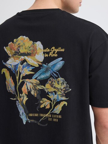 Maglietta ' IDValmon ' di INDICODE JEANS in nero