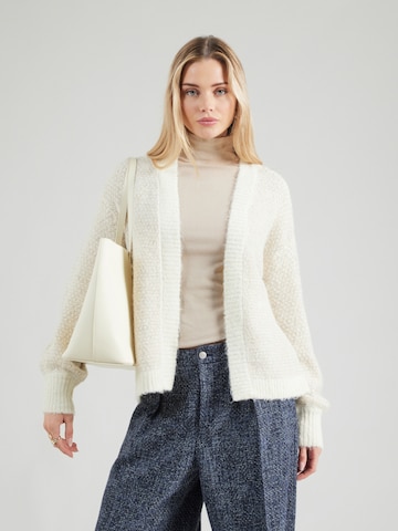 VERO MODA Knit Cardigan 'VMLOVELY' in Beige: front
