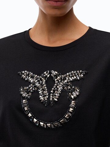 Maglietta 'PINKO QUENTIN T-SHIRT JERSEY T-SHIRT' di PINKO in nero