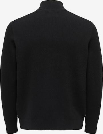 Only & Sons Strickjacke 'Phil' in Schwarz