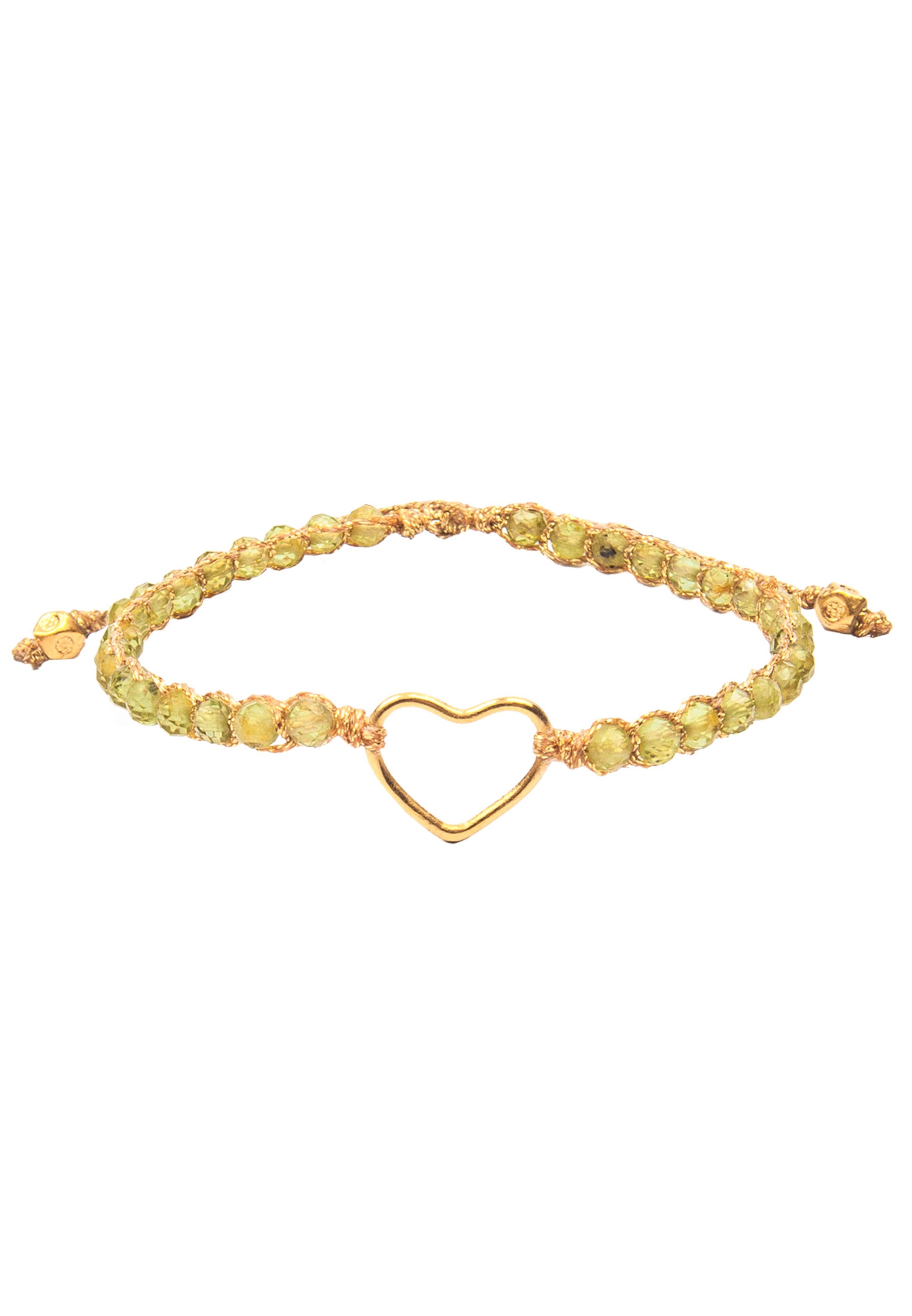 Bracelet 'Peridot' Samapura Jewelry en or : devant