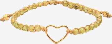 Samapura Jewelry Armband 'Peridot' in Goud: voorkant