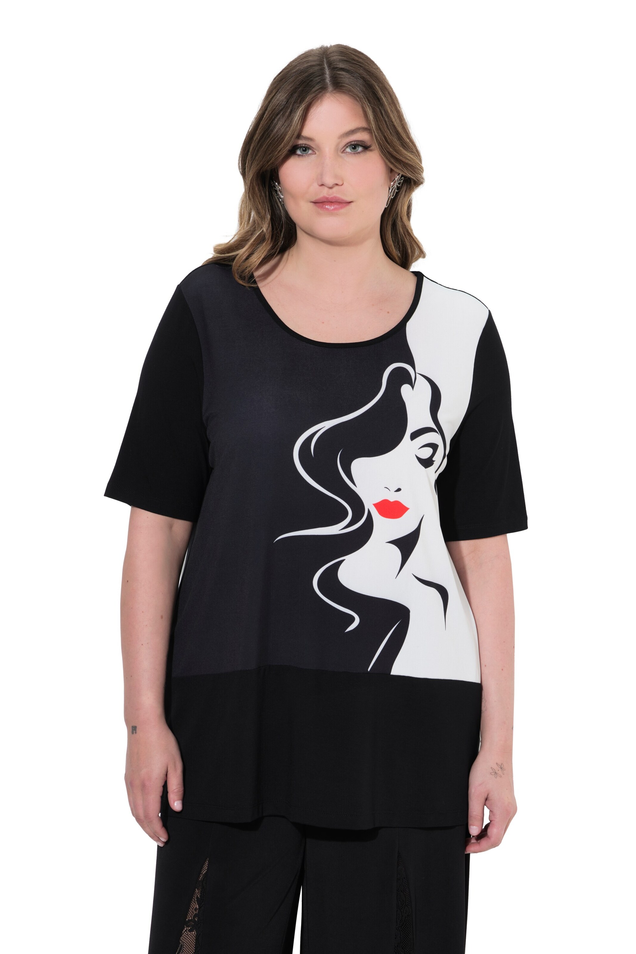 MIAMODA Shirt in Zwart: voorkant