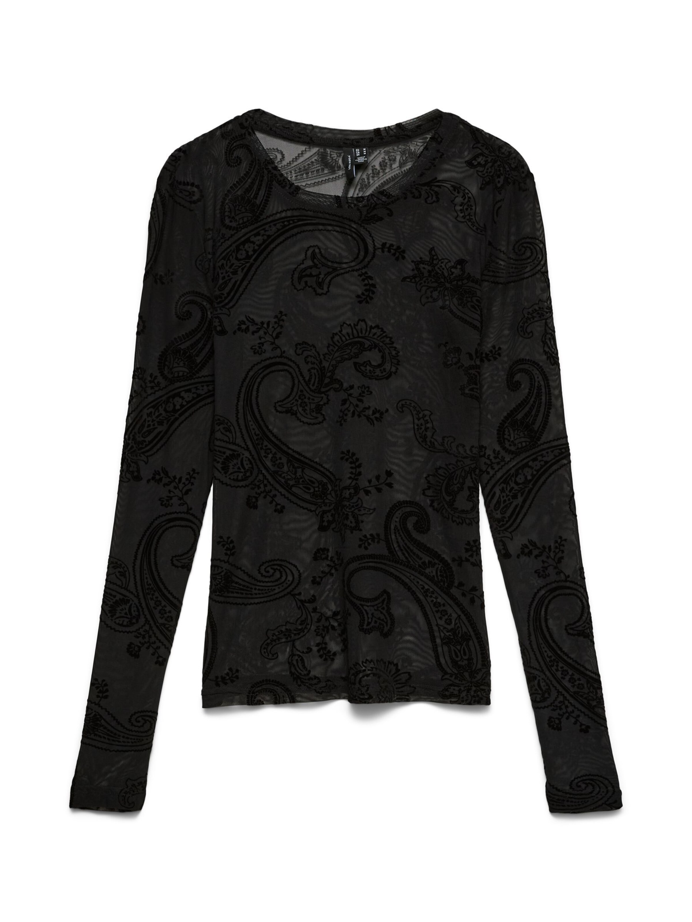 VERO MODA Shirt 'VMLova' in Zwart: voorkant