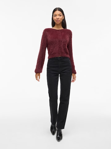 VILA Knit cardigan 'VIRegina' in Red