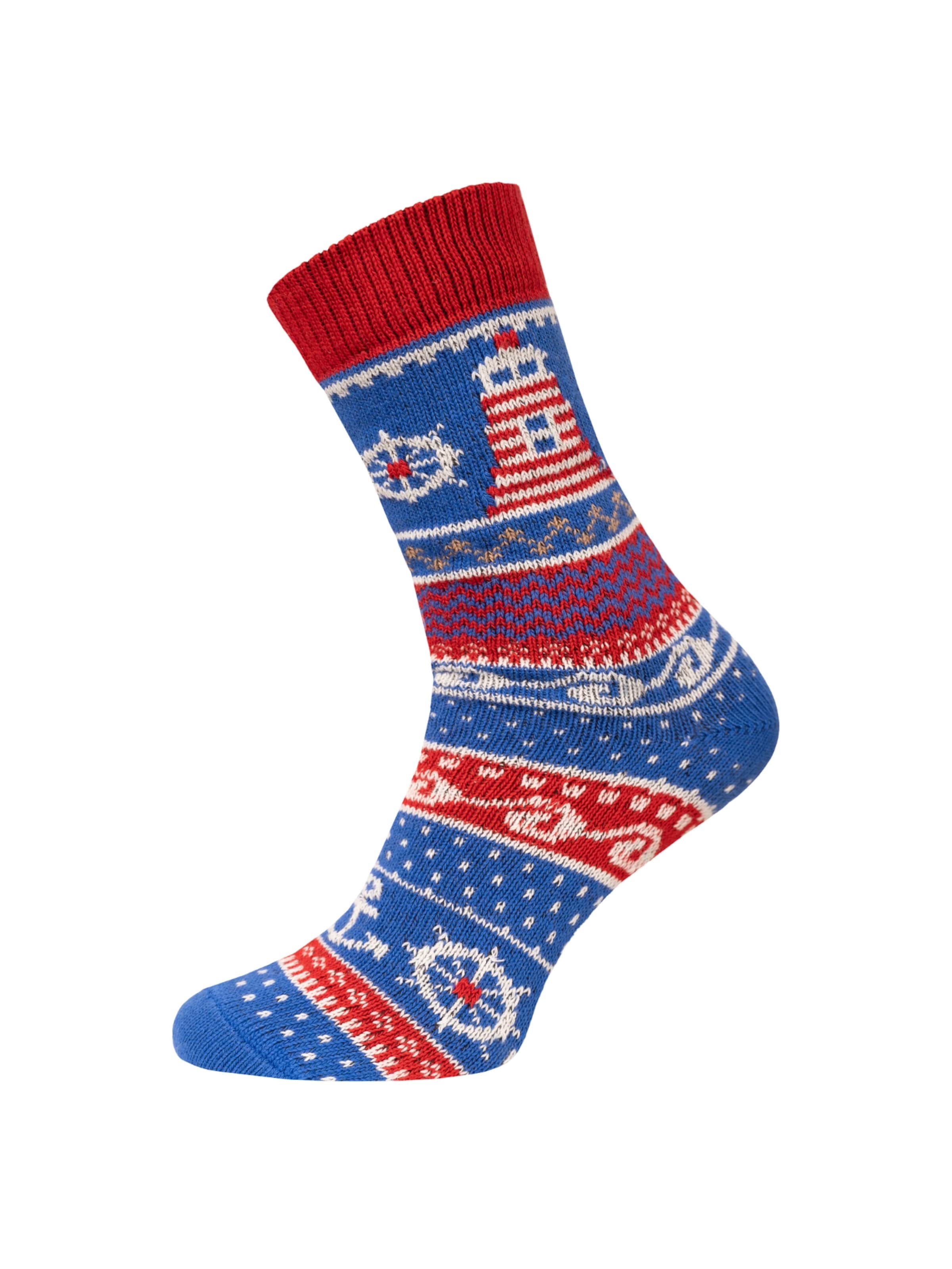 HomeOfSocks Socks 'HOS908' in Blue: front
