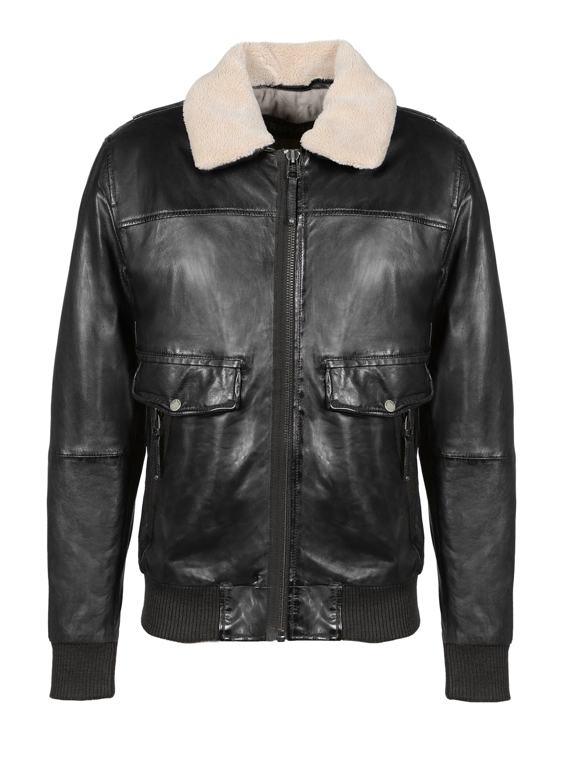 Giacca di mezza stagione 'Maverik' di FREAKY NATION in nero: frontale