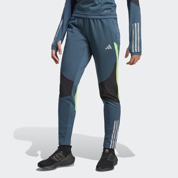 ADIDAS PERFORMANCE Tapered Sporthose 'Tiro 23 Competition Winterized' in Blau: Vorderseite