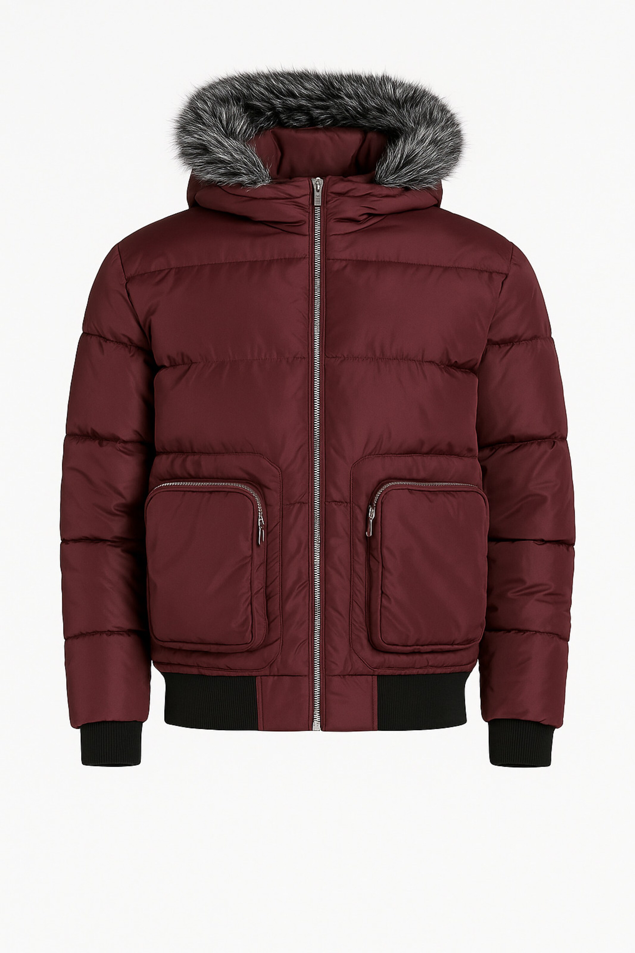 Gianni Kavanagh Winterjacke in XS in bordeaux, Produktansicht