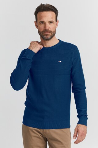 FQ1924 Trui 'Saban' in Blauw: voorkant