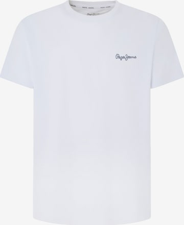 Pepe Jeans T-shirt 'SINGLE CLIFORD' i vit: framsida