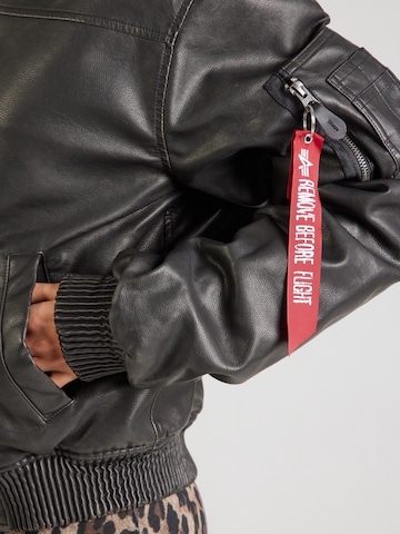 ALPHA INDUSTRIES Демисезонная куртка 'MA-1 FL' в Черный