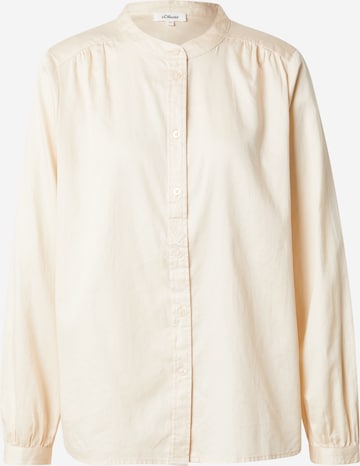 s.Oliver Bluse in Beige: Vorderseite