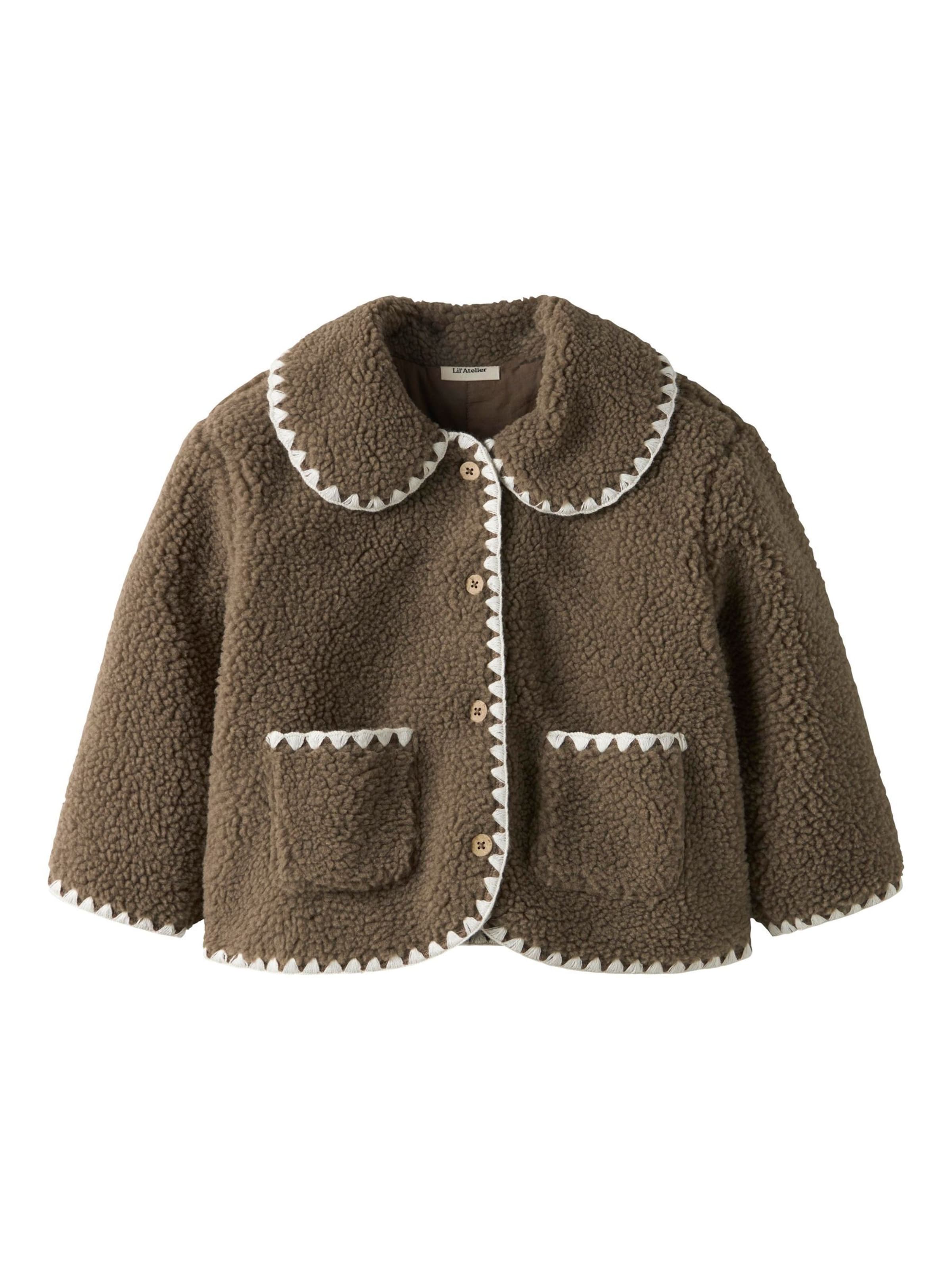 Lil'Atelier Tussenjas in Bruin: voorkant