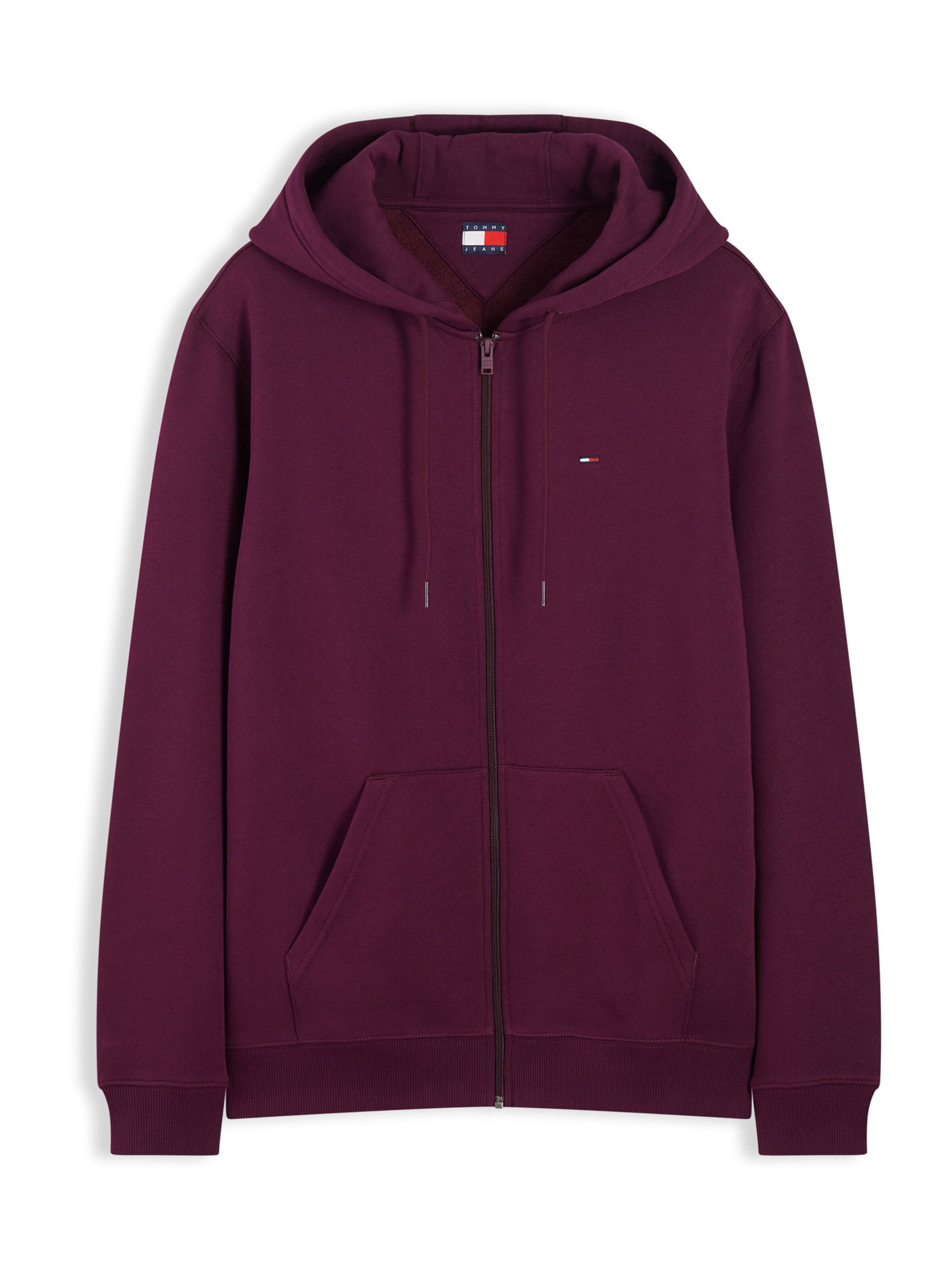 Tommy Jeans Ζακέτα φούτερ σε λιλά: μπροστά