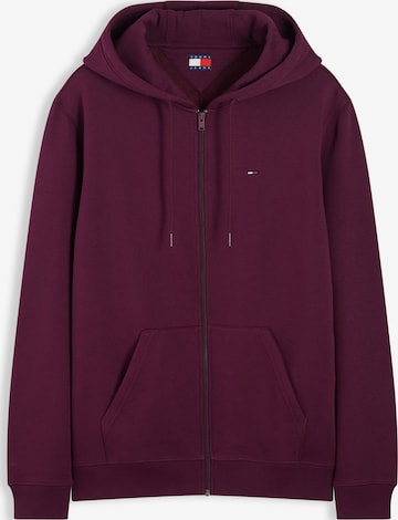 Tommy Jeans Ζακέτα φούτερ σε λιλά: μπροστά