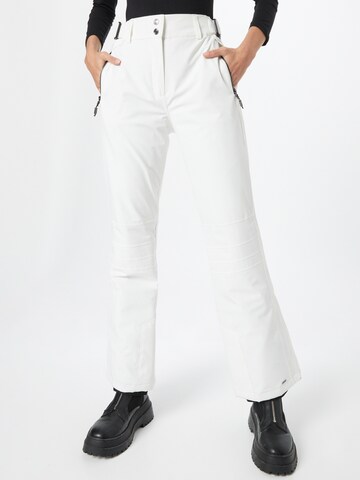 KILLTEC Regular Outdoor Pants 'Siranya' in White: front