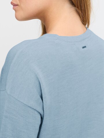 PULZ Jeans Sweater ' PZSADIE LS Oversized Pullover ' in Blue