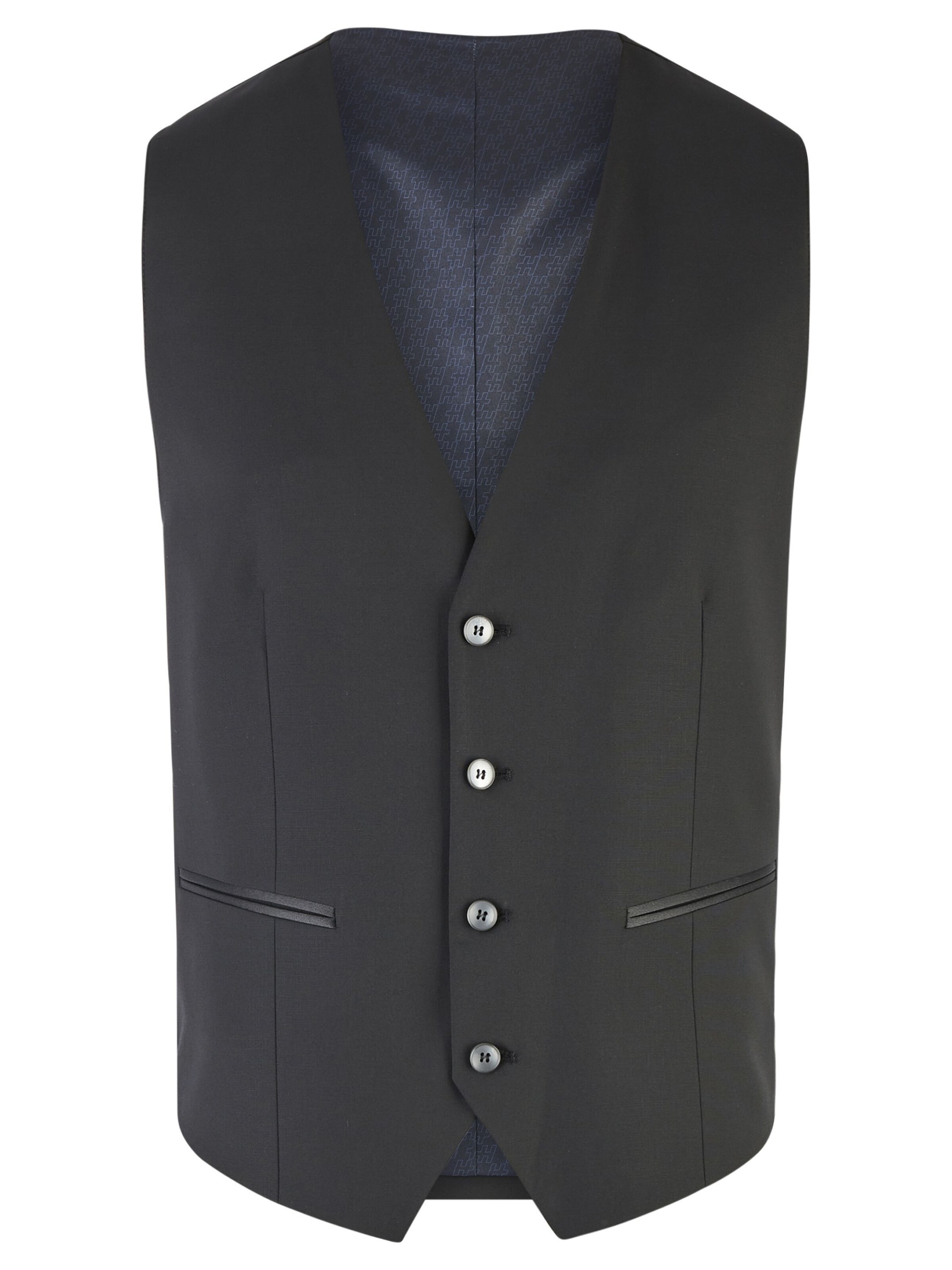 HECHTER PARIS Gilet in Zwart: voorkant