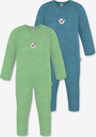 normani Strampler 'Waverly' in Grün: Vorderseite