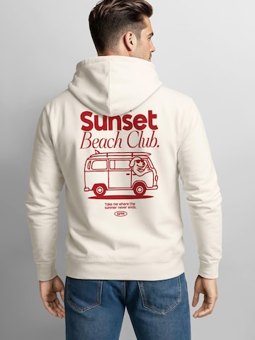 Neverless Sweatshirt 'Sunset Beach' in Beige