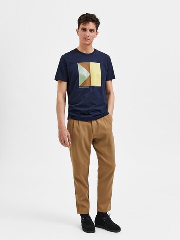 SELECTED HOMME T-Shirt in Blau