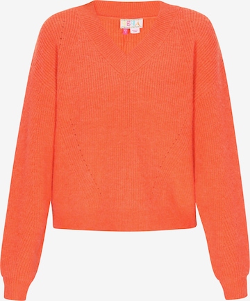 IZIA Pullover 'Boho' in Orange: Vorderseite