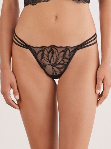 INTIMISSIMI String 'DARK MOON GIRL' in Schwarz: Vorderseite