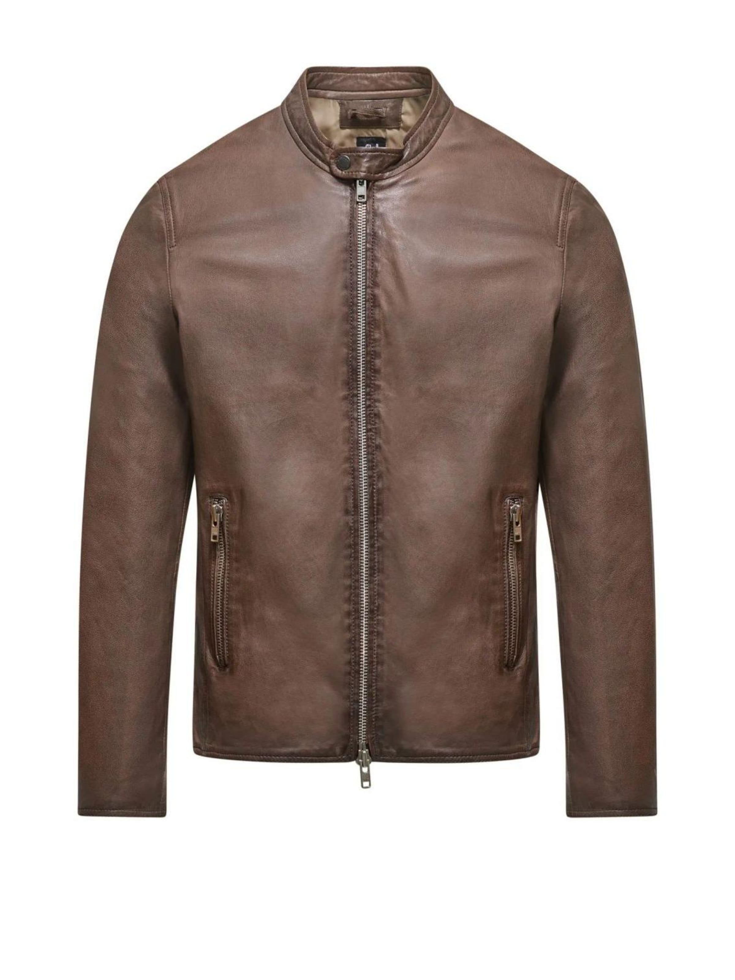 BOMBOOGIE Between-Season Jacket in Brown: front