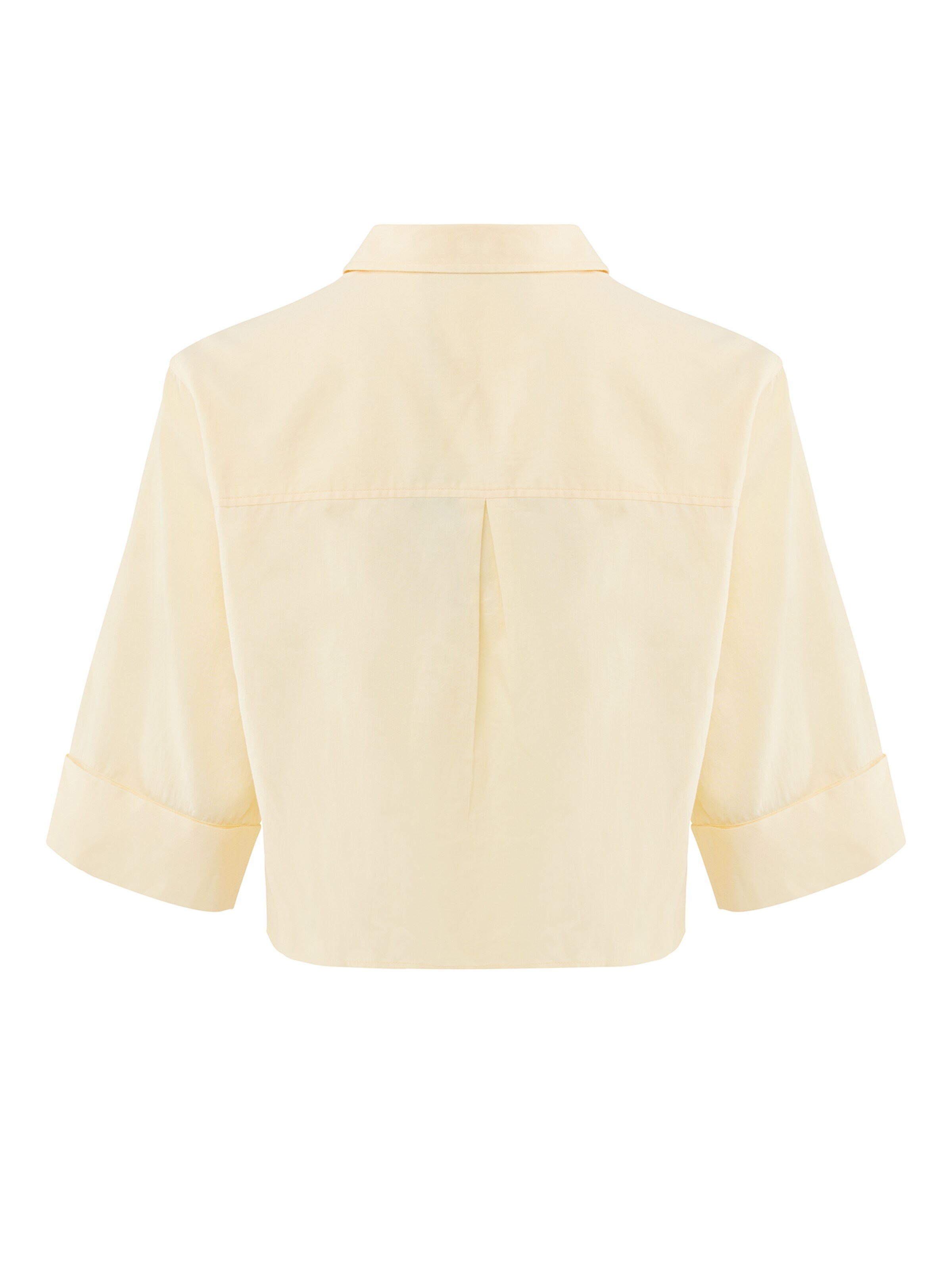 MEXX Blus 'Boxy Popeline' i gul