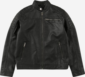 Jack & Jones JuniorPrijelazna jakna 'Rocky' - crna boja: prednji dio