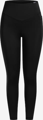 Smilodox Slimfit Leggings ' Leticia ' in Zwart: voorkant