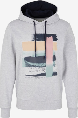 Sweat-shirt TOM TAILOR en gris : devant