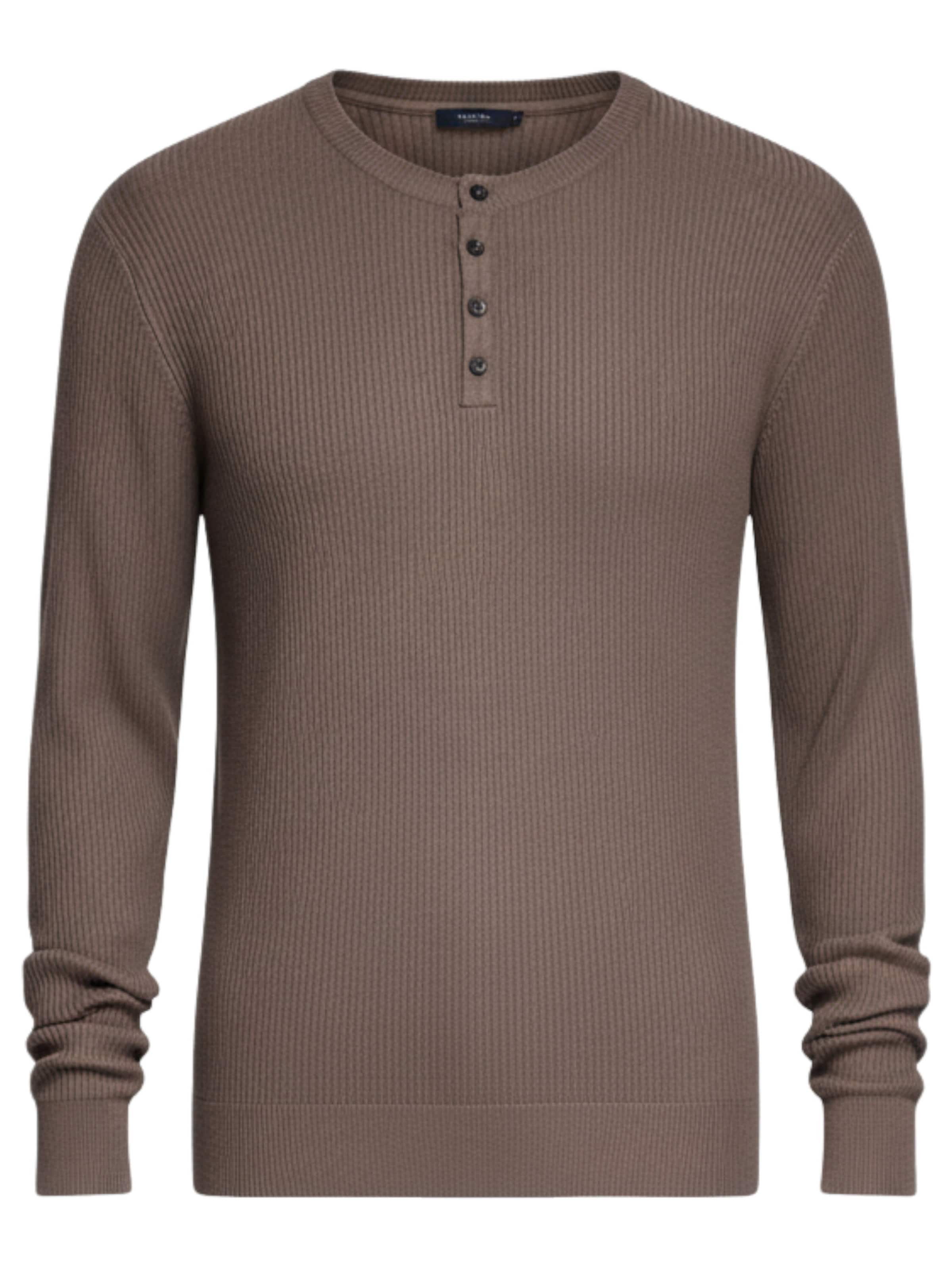 Ombre Sweatshirt 'OM-SWSW-0182' in Dark brown, Item view