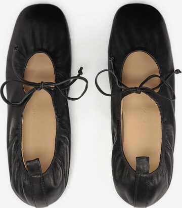 Kazar Studio Ballet Flats with Strap in Black