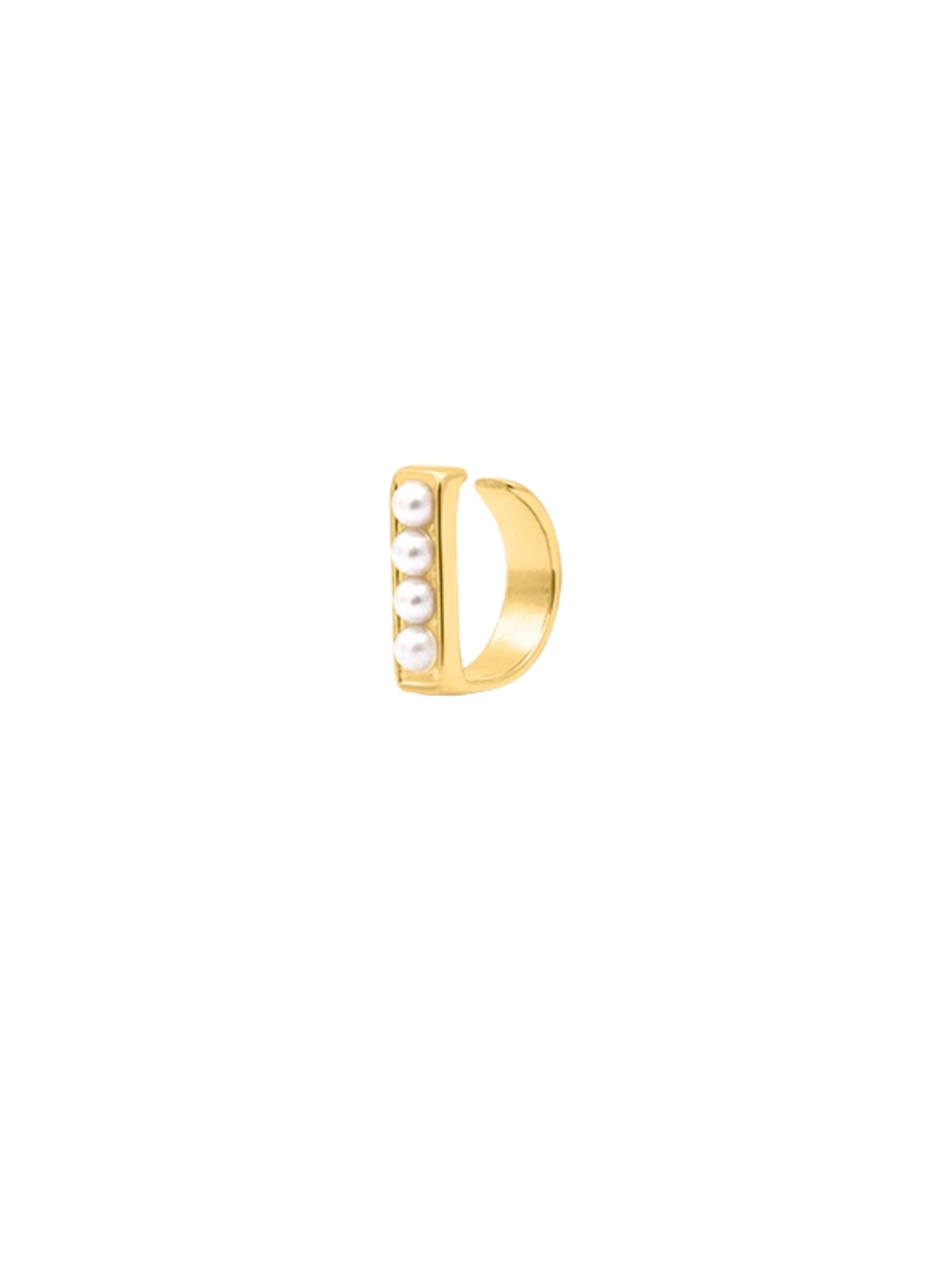 Boucles d'oreilles YParis en or : devant